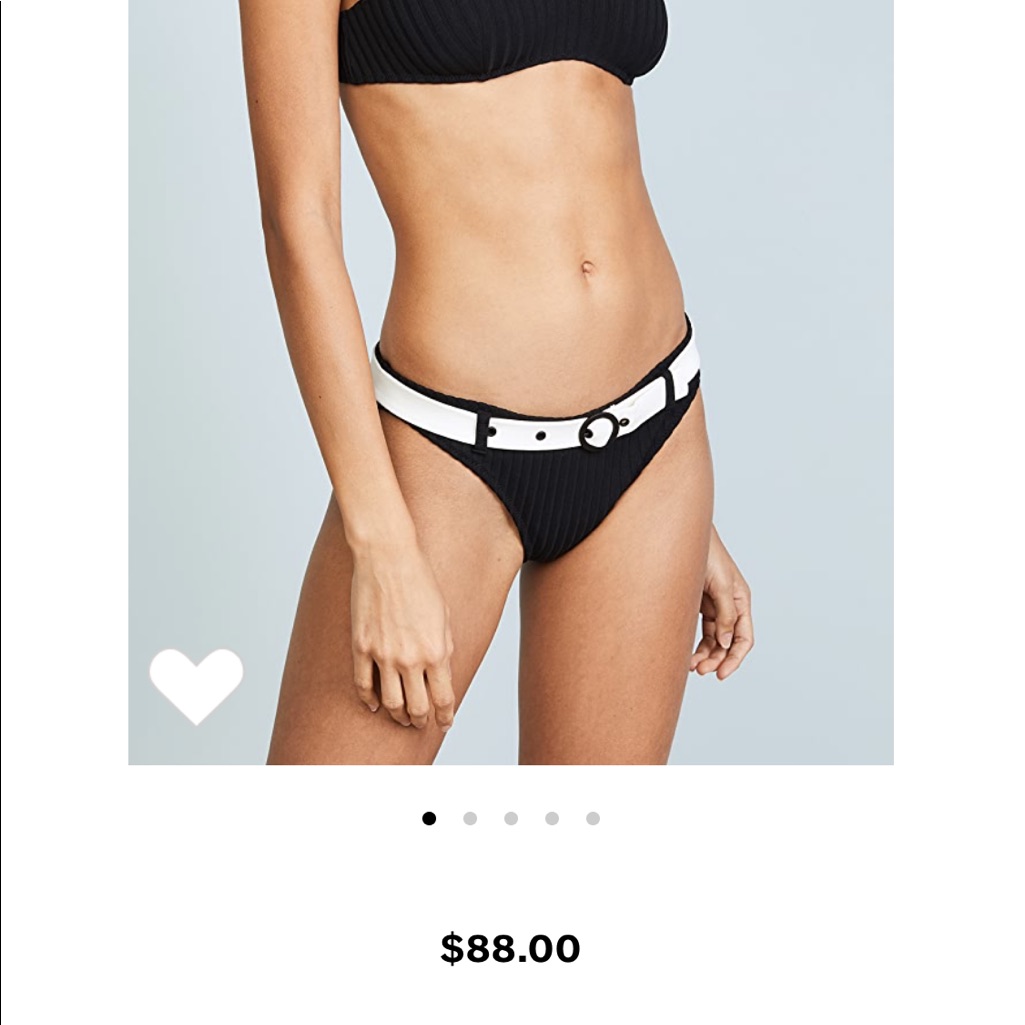 Nwt Solid & Striped Bikini Bottom